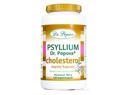 Dr. Popov Psyllium Cholesterol 120 kapslí
