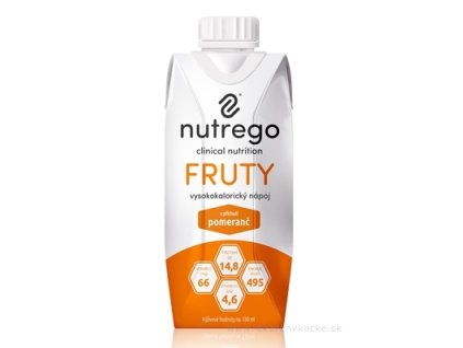 Nutrego FRUTY s príchuťou pomaranč 330 ml