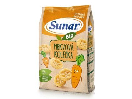 Sunar BIO Křupky Mrkvová kolečka 45 g