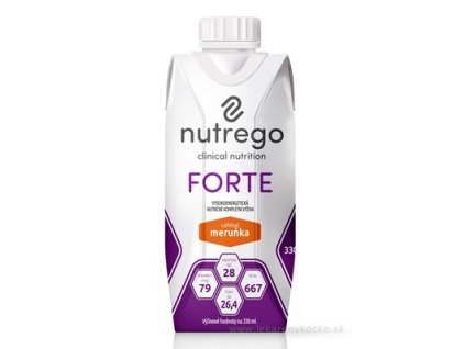 Nutrego FORTE s príchuťou marhuľa 330 ml