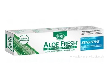 ESI ALOE FRESH Sensitive gélová zubná pasta 100 ml