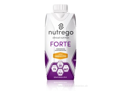 Nutrego FORTE s príchuťou cappuccino 330 ml