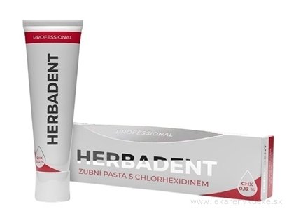 Herbadent Professional zubná pasta s CHX 0,12 %, 40 g