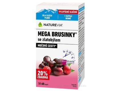 NATUREVIA MEGA BRUSNICE SO ZLATOBYĽOU 60 ks
