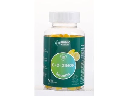 BIOMIC VITAMÍN C+D + ZINOK 90 ks