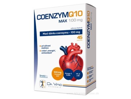Da Vinci Coenzym Q10 Max 100 mg kapsuly 45 ks