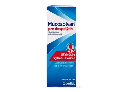 Mucosolvan pre dospelých sirup 1200 mg, 200 ml
