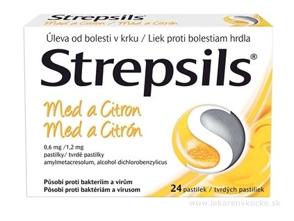Strepsils Med a Citrón 24 ks