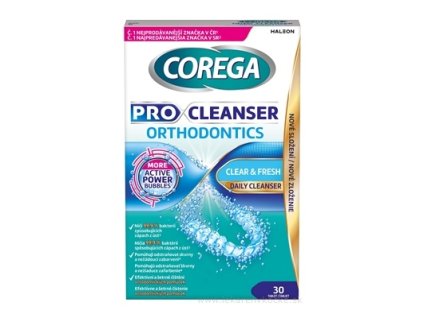 COREGA PRO CLEANSER ORTHODONTICS 30 ks
