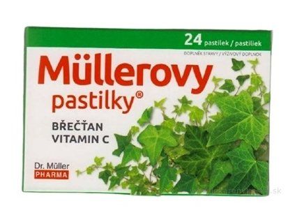 MÜLLEROVE pastilky BREČTAN, VIT. C 24 ks
