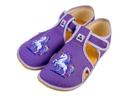 Antal Rascal UNICORN dětské barefoot pantofle, velikost 34