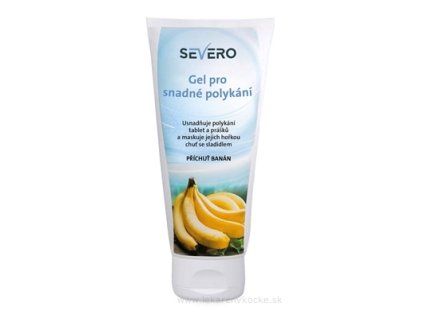 SEVERO gel pro snadné polykání banánová příchuť 150 ml