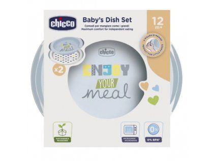 Chicco sada tanier 22 cm a miska 15 cm 2 ks