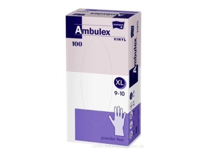 Ambulex rukavice VINYL 100 ks