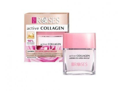 ROSES ACTIVE COLLAGEN Denný gél krém proti vráskam 50 ml