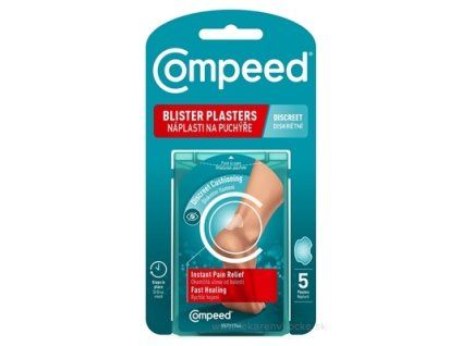 Compeed Náplasť na pľuzgiere Discreet, hydrokoloidná, 5 ks