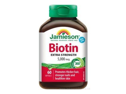 Jamieson Biotín 5000 µg kapsuly 60 ks