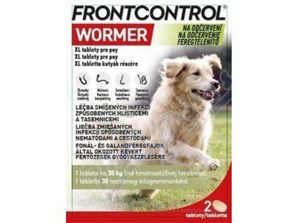 Frontcontrol Wormer XL tablety na odčervenie pre psy 2 ks