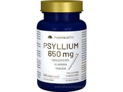 Pharma Activ Psyllium 650 mg kapsuly 120 ks