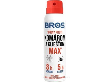 BROS spray proti komárom a kliešťom MAX 90 ml