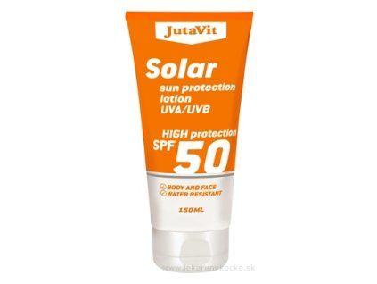 JutaVit Solar SPF 50 opaľovacie mlieko 150 ml