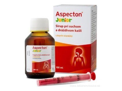 Aspecton Junior sirup pri suchom a dráždivom kašli 100 ml