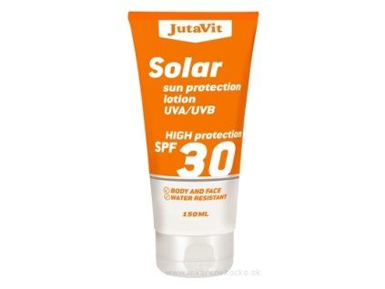 JutaVit Solar SPF 30 opaľovacie mlieko 150 ml