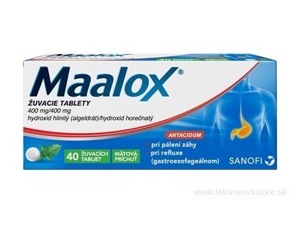 Maalox žuvacie tablety 40 ks