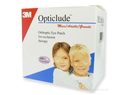 3M Opticlude Maxi ortoptická očná náplasť 5,7 × 8,2 cm 100 ks