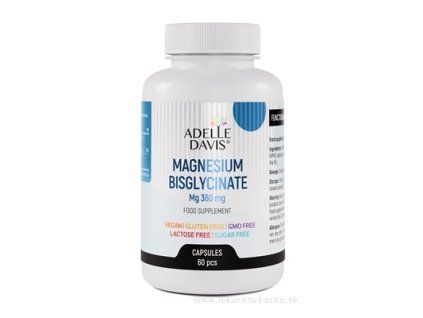 Adelle Davis Magnesium Bisglycinate – 60 kapsúl