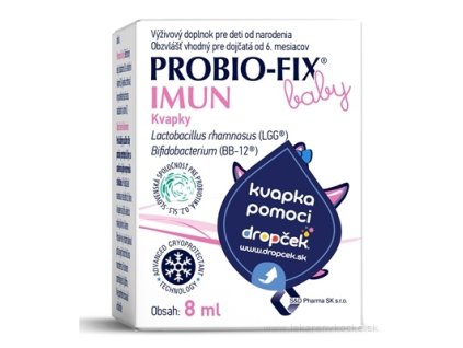 PROBIO-FIX Imun Baby kvapky 8 ml – probiotické kvapky pre imunitu a trávenie dojčiat
