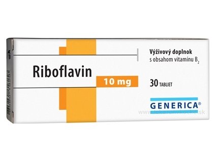GENERICA Riboflavin 10 mg 30 ks
