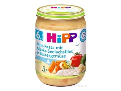 HiPP Príkrm Mini cestoviny s Al.treskou v zelenine 190 g