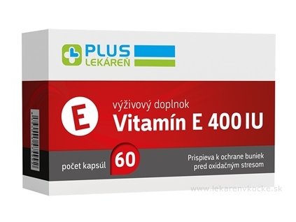 PLUS LEKÁREŇ Vitamín E 400 IU 60 ks