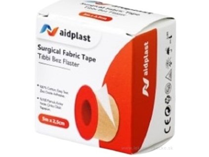 Aidplast Textilná bavlnená náplasť na cievke 5 m x 5,2 cm, 1 ks