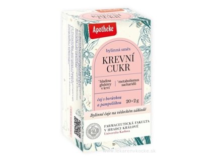 APOTHEKE FARMA Krvný cukor bylinný čaj, 20 x 2 g (40 g)