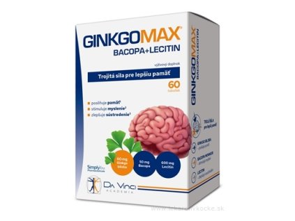 GINKGOMAX+BACOPA+LECITÍN - DA VINCI 60 ks