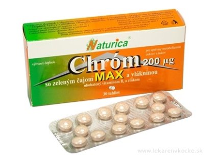 Naturica CHRÓM MAX so zeleným čajom a vlákninou 30 ks