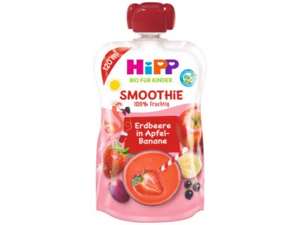 HiPP BIO Smoothie Jablko Banán Červené ovoce 120g