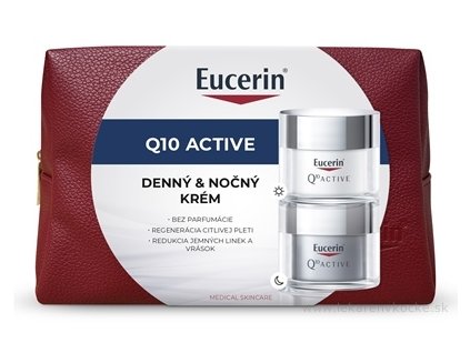 Eucerin Q10 Active darčekový set – denný + nočný krém 2×50 ml