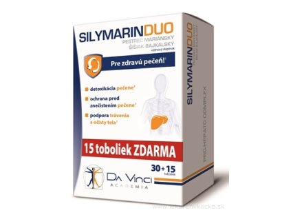 SILYMARIN DUO - DA VINCI cps 30+15 zadarmo (45 ks)