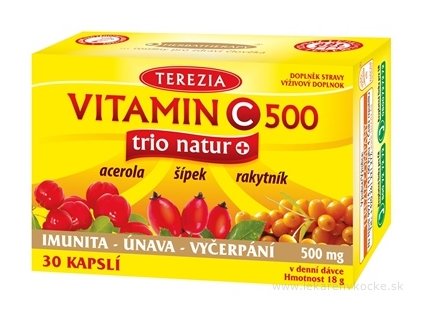 TEREZIA VITAMÍN C 500 trio natur+ 30 ks