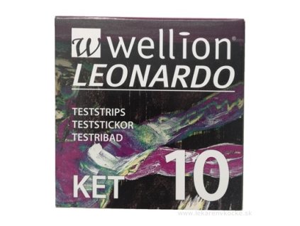 Wellion LEONARDO KET Prúžky testovacie 10 ks