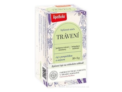 APOTHEKE FARMA Trávenie bylinný čaj, 20 x 2 g (40 g)       Spýtať sa modelu ChatGPT