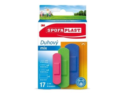 3M SPOFAPLAST č.606 Náplasti Dúhový mix 17 ks