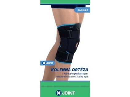 Kolenná ortéza X-JOINT 504 s kĺbovým podporným mechanizmom, na suchý zips, veľkosť S