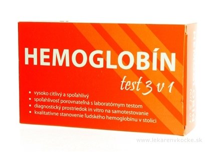 Biogema Hemoglobín test 3v1 test rakoviny hrubého čreva