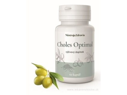 NástrojeZdravia Choles Optimal – fermentovaná ryža, olivový extrakt a vitamín B5, 60 kapsúl, doplnok na zniženie cholesterolu