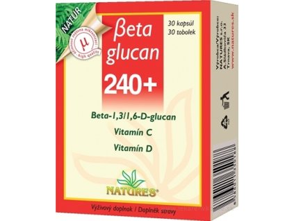 NATURES Betaglucan 240+ 30 ks