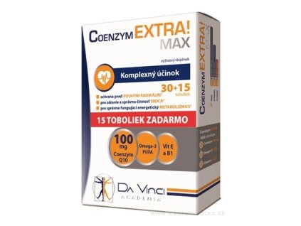COENZYM EXTRA MAX 100MG - DA VINCI cps 30+15 zadarmo (45 ks)